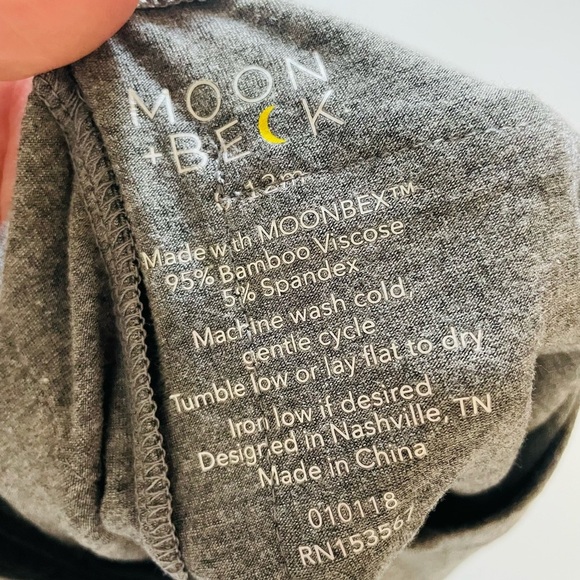 Moon + Beck Grey Soft Jogger Leggings - Picture 4 of 4